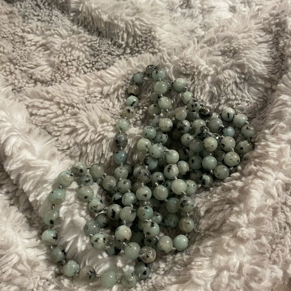 Long Wrap Around Bead Necklace